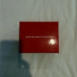 Red 'We're Not Really Strangers' Card Game